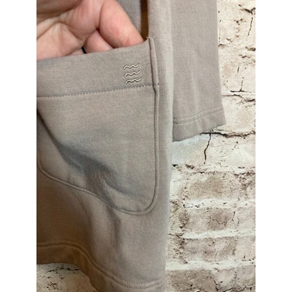 Free Fly Sweater Womens Small Bamboo Gray Open Front Cardigan Pockets Capsule - Picture 7 of 13